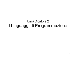 UD2-Linguaggi