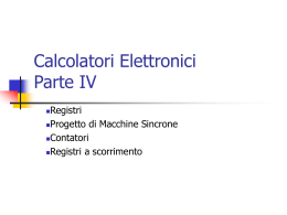 Macchine sequenziali 2