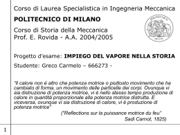 Impiego del vapore nella storia (ppt, 1,2 Mega)