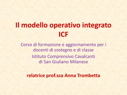 Il modello operativo integrato ICF
