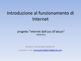 Introduzione a Internet