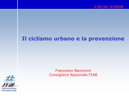 Francesco Baroncini: “Il ciclismo urbano
