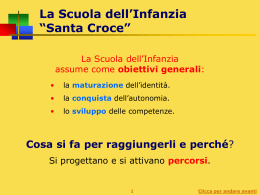 La Scuola dell`Infanzia - Parrocchia S. Croce