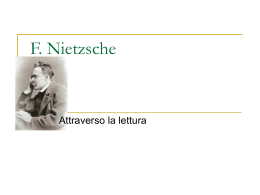 F. Nietzsche - Appunti del prof. Armando