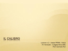 Il Calibro - Professore Peri Carmelo