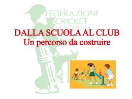 Dalla scuola al club: un percorso da costruire
