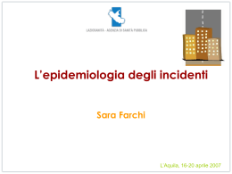 L`epidemiologia degli incidenti (ppt 1,5 Mb)
