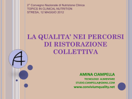 Scarica il documento - Notizie intorno al cibo e alla ristorazione