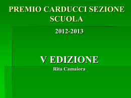 Montale lezione - Premio Carducci