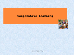 Cooperative Learning - Universit&agrave; degli Studi di Messina