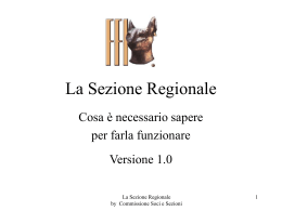 La Sezione Regionale