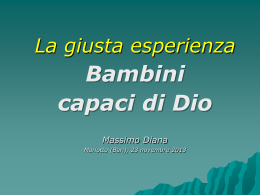 Le slides del Prof. Massimo Diana