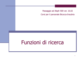 La ricerca - Associazione ITALE