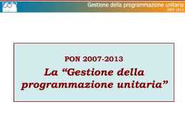 La piattaforma "GestioneProgetti" in breve