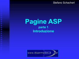Pagine Asp: introduzione