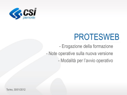 Slide utilizzate nelle sessioni di formazione
