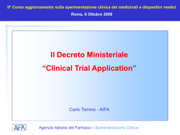 AIFA - Ufficio Sperimentazione Clinica