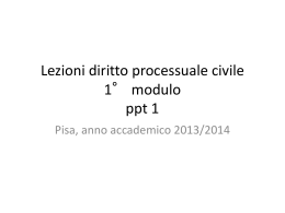 Lezione 1 &ndash; Introduzione