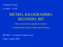 Il frazionamento delle misure