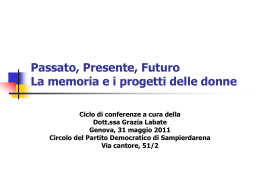 Passato, presente, futuro.