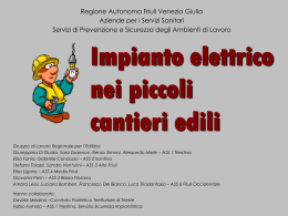 Impianto elettrico nei piccoli cantieri edili