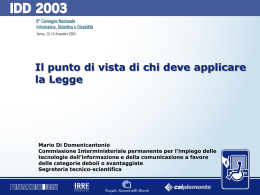 Il punto di vista di chi deve applicare la Legge