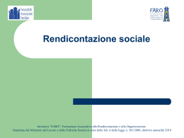 il bilancio sociale - Forum delle Associazioni Familiari
