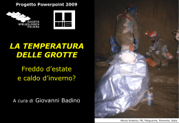 la temperatura delle grotte
