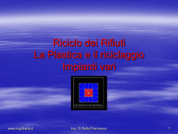 Il Riciclo della Plastica