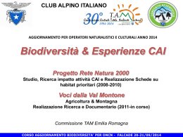 Biodiversità ed esperienze CAI