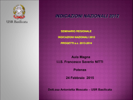 Moscato - Seminario 24 febbraio 2015 iNDICAZIONI