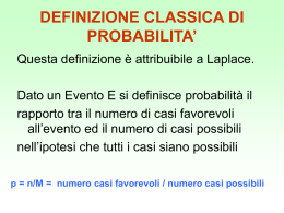 definizione frequentistica di probabilita