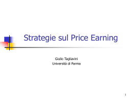 Strategie sul PE - Università degli Studi di Parma