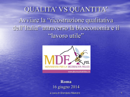 Mancini - Movimento Decrescita Felice