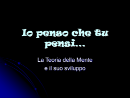 Io penso che tu pensi&hellip;