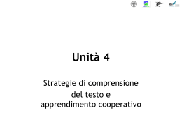 Strategie di comprensione del testo e apprendimento cooperaritivo