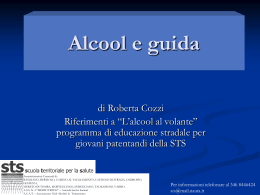 L`alcool al volante