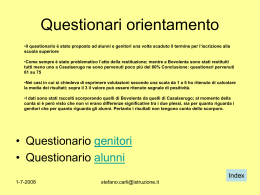 QuestionariOrientamento - Istituto Comprensivo Statale di