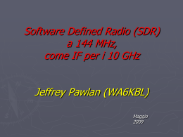 Software Defined Radio at 144MHz as the IF for a