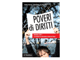 I volti negati: povert&agrave; ed esclusione sociale in Italia