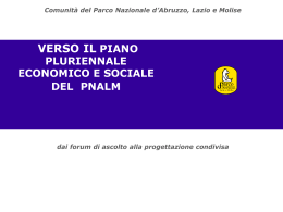 Nessun titolo diapositiva - Parco Nazionale d`Abruzzo Lazio e Molise