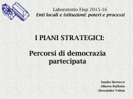 I piani strategici - DIOCESI di Padova
