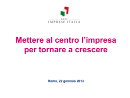 Lo studio di R.ETE. Imprese Italia