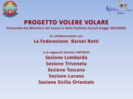 I dettagli del progetto Volere Volare