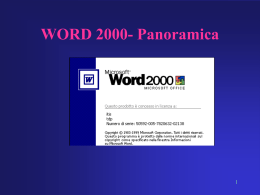 WORD 97 - Panoramica