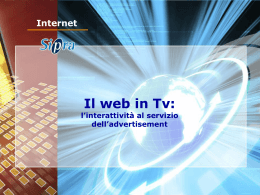 l`interattività al servizio dell`advertisement di Pieranna Calvi, Sipra