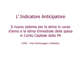 Il Sistema Indicatore Anticipatore