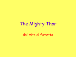 The Mighty Thor - dal mito al fumetto