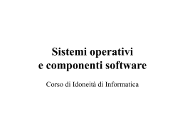 Sistemi operativi I - Centro servizi informatici d`ateneo