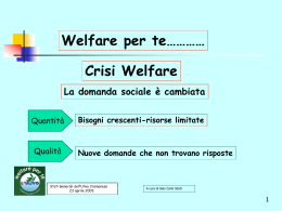 Welfare per te&hellip;&hellip;&hellip;&hellip;